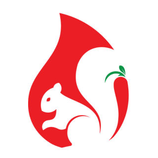 The NeuroSpicy mark: a squirrel inside a chilli pepper